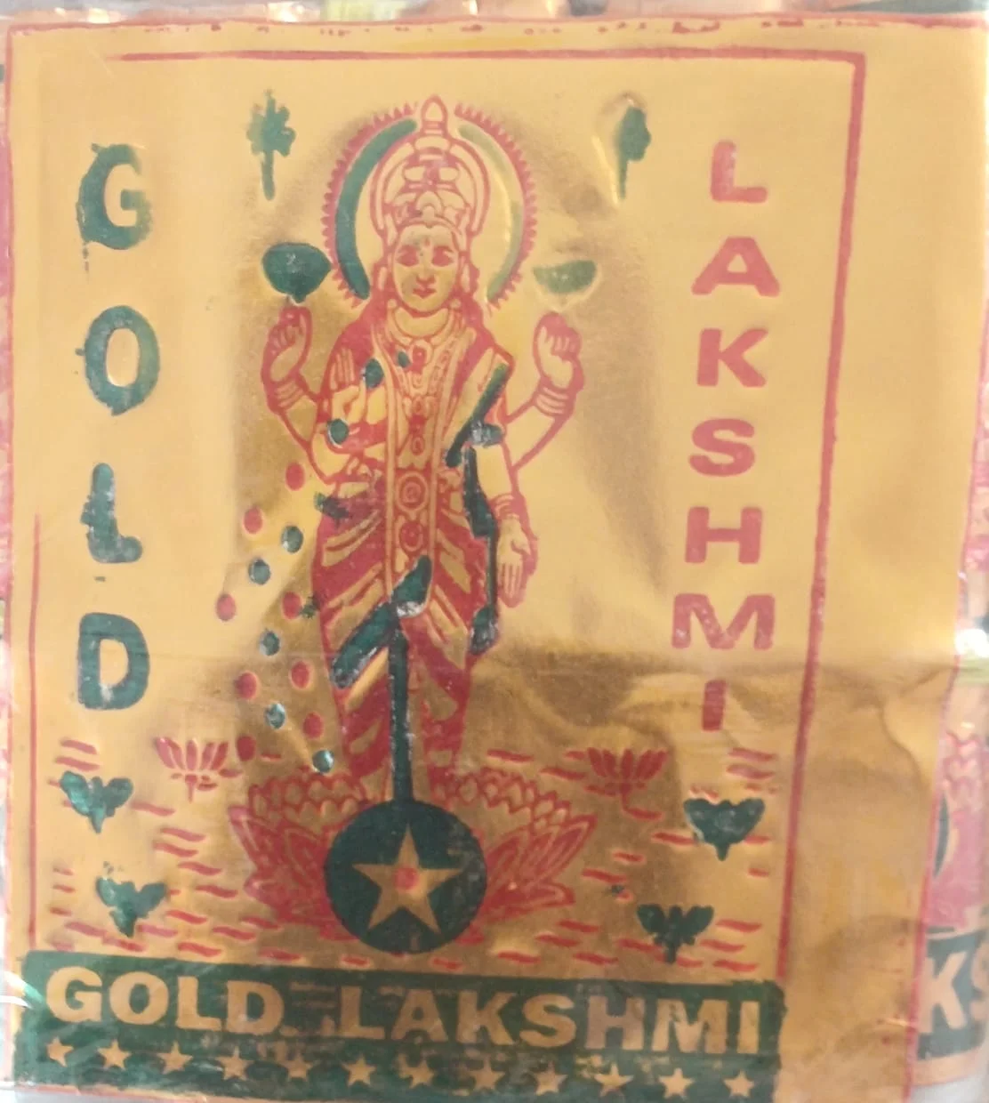 4 " Gold Lakshmi  (5 Pcs)